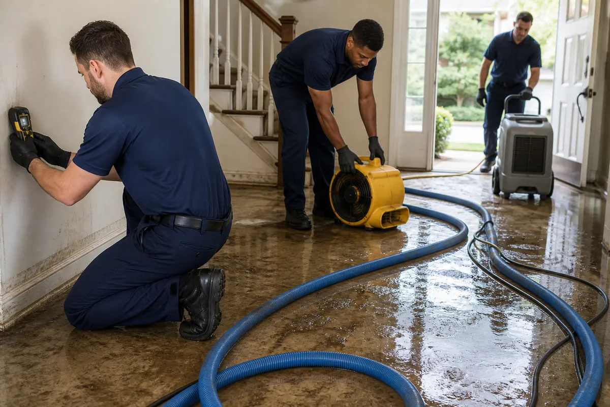 DryMark Restoration Irvine crew at work in Irvine, CA